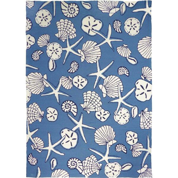 Homefires 5 X 7 Ft. Serenity At Sea Indoor Outdoor Area Rug, Blue PPS-GC001E